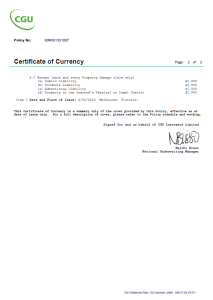 Certificate of Currency Pest And  Building Page2